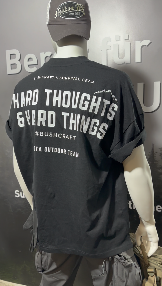 SOTA Edition - T-Shirt "Hard Thoughts & Hard Things" Bushcraft T-Shirt