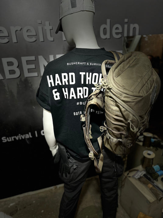 SOTA Edition - T-Shirt "Hard Thoughts & Hard Things" Bushcraft T-Shirt