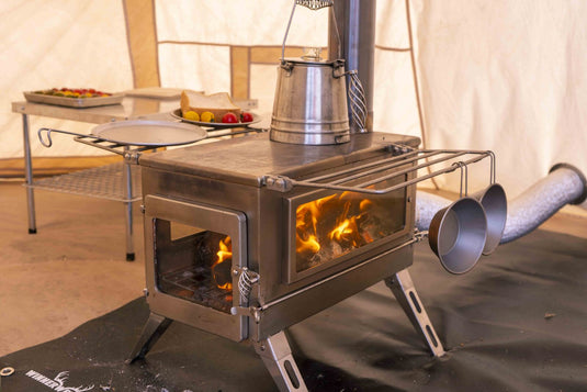 Zeltofen Winnerwell - Nomad PLUS Double View External Air L-sized Wood Burning Tent Stove